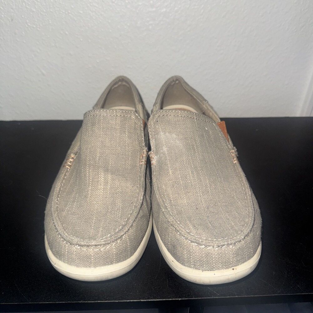 Crocs Men’s Loafers - Santa Cruz Slip On Canvas Loafers, Slip On Shoes Size 7 - Picture 2 of 7